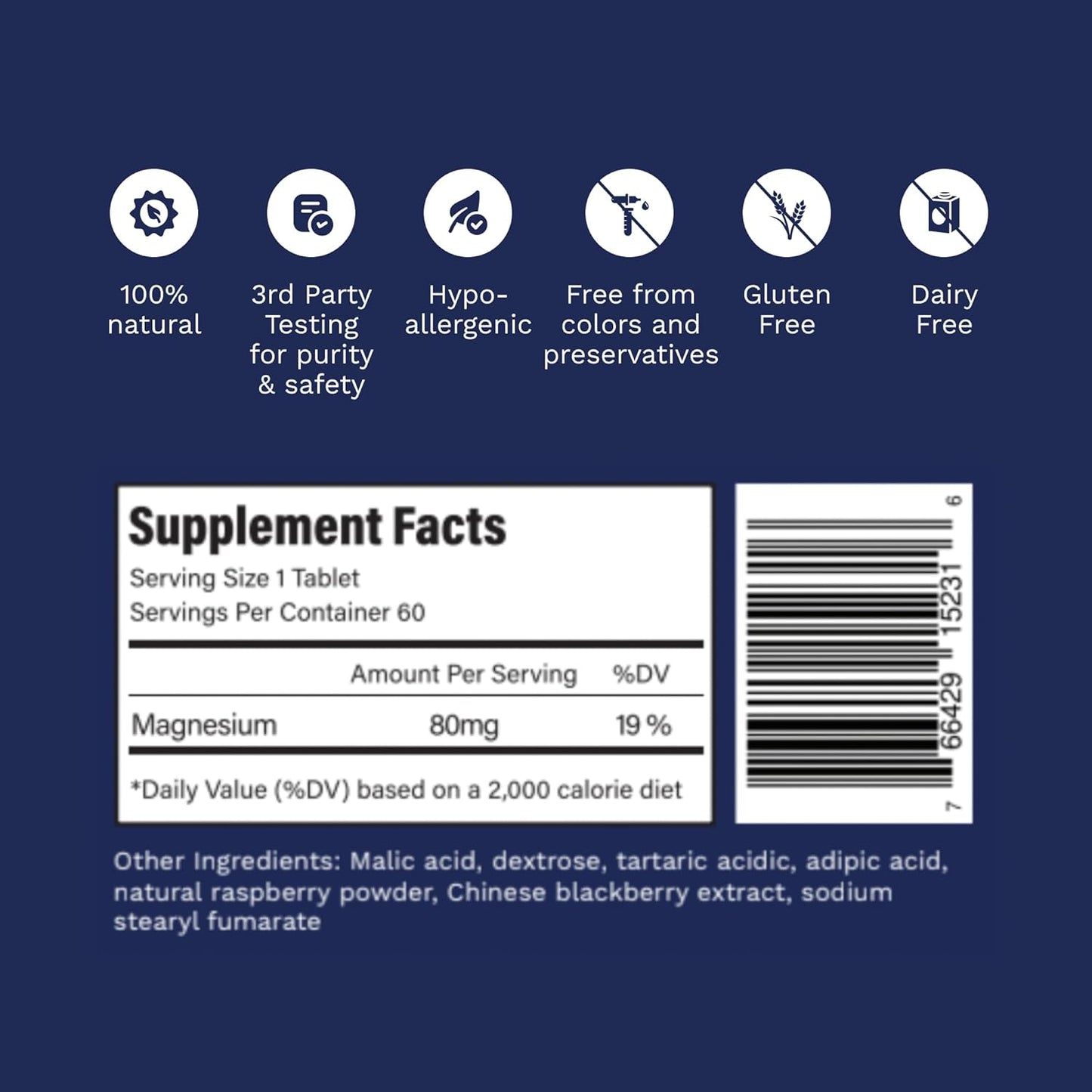 Natural Raspberry Purative Active H2 Ultra+ Hydrogen Water Tablets - 240 Servings - Boost Immunity and Antioxidants for Health Balance
