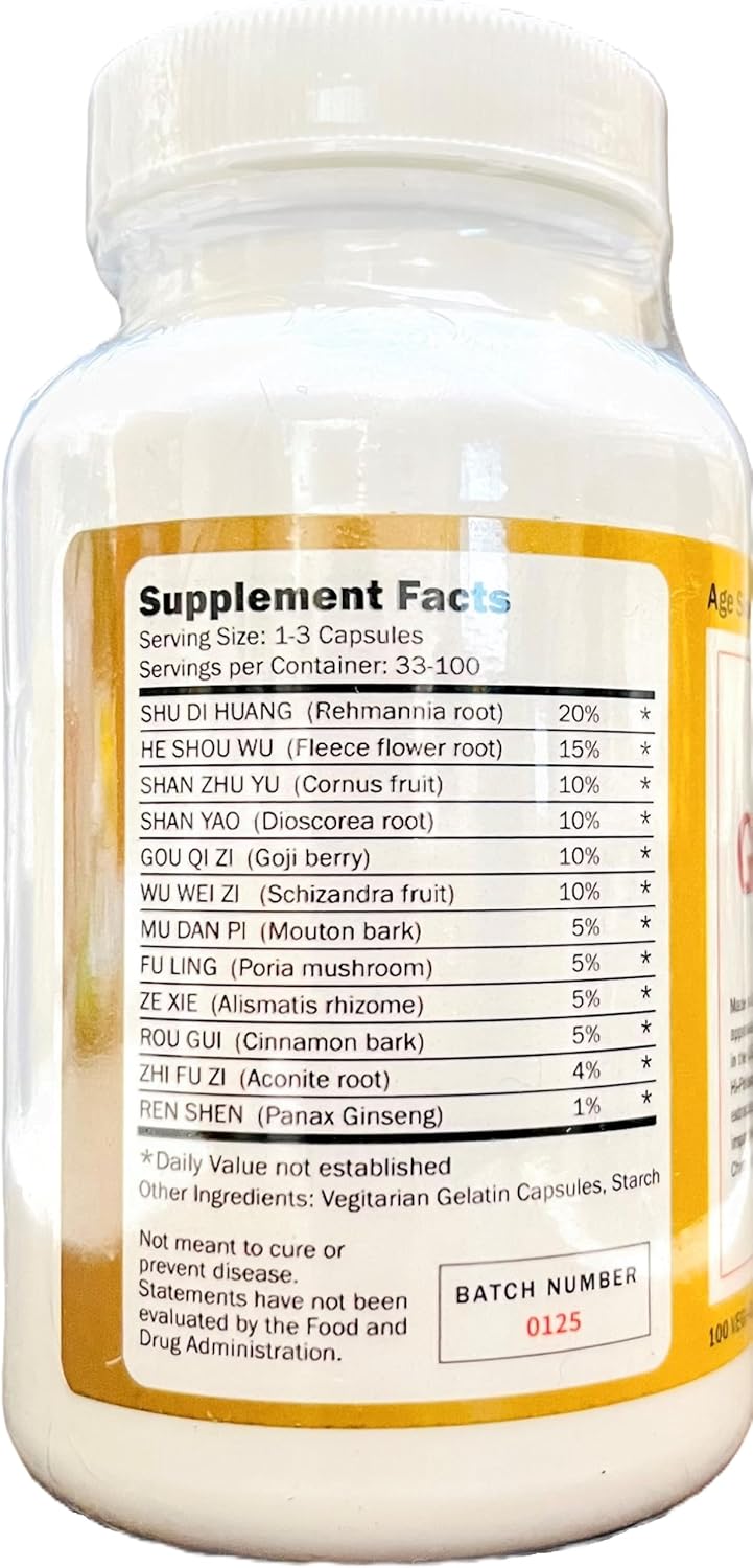 Natural Supplement for Seniors - Shen Clinic Golden Age Pills - 100 Capsules