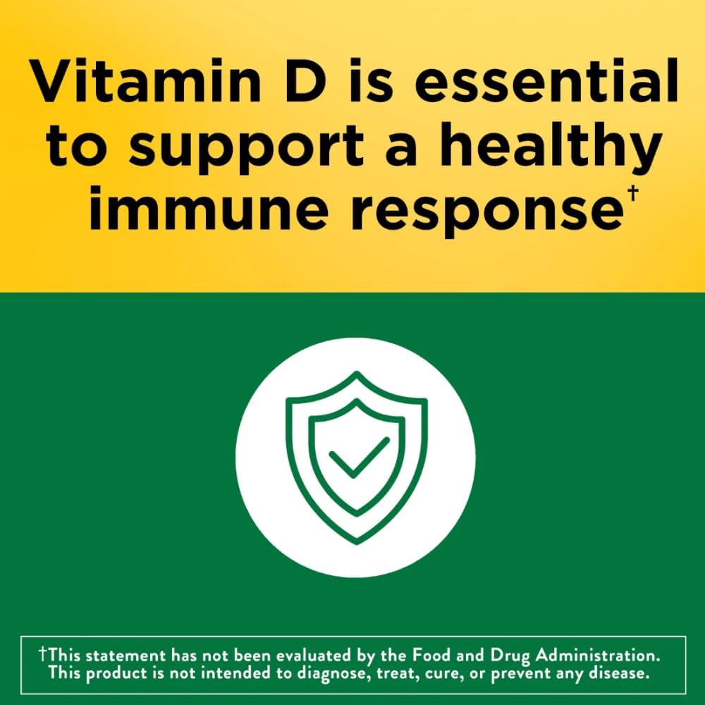 Nature Made D3 2000 IU Supplement Tablets with Pill Organizer and Sticker for Bone, Teeth, Muscle, and Immune Health Support