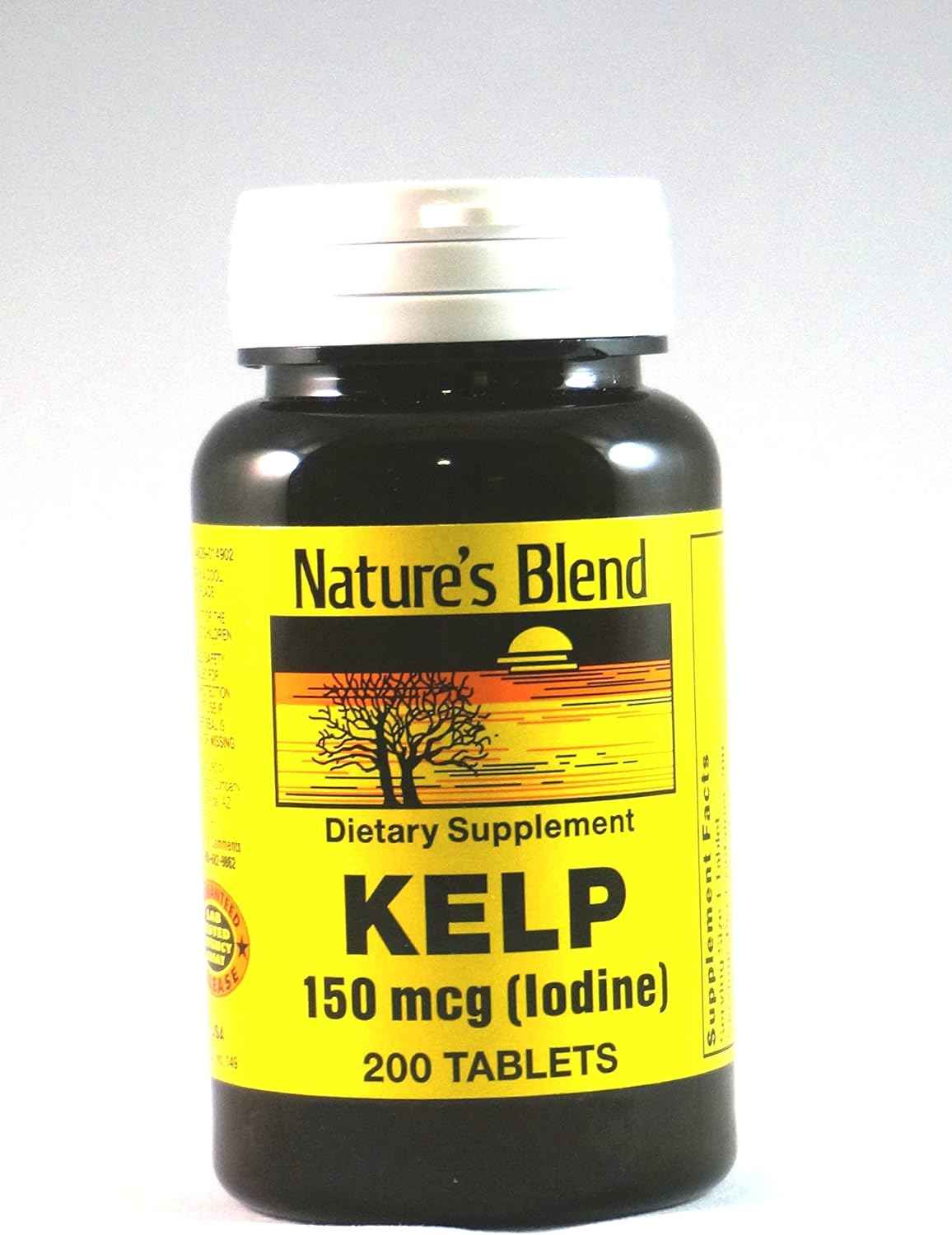 Nature's Blend Kelp 150mcg (Iodine), 200 tab, (Pack of 2)