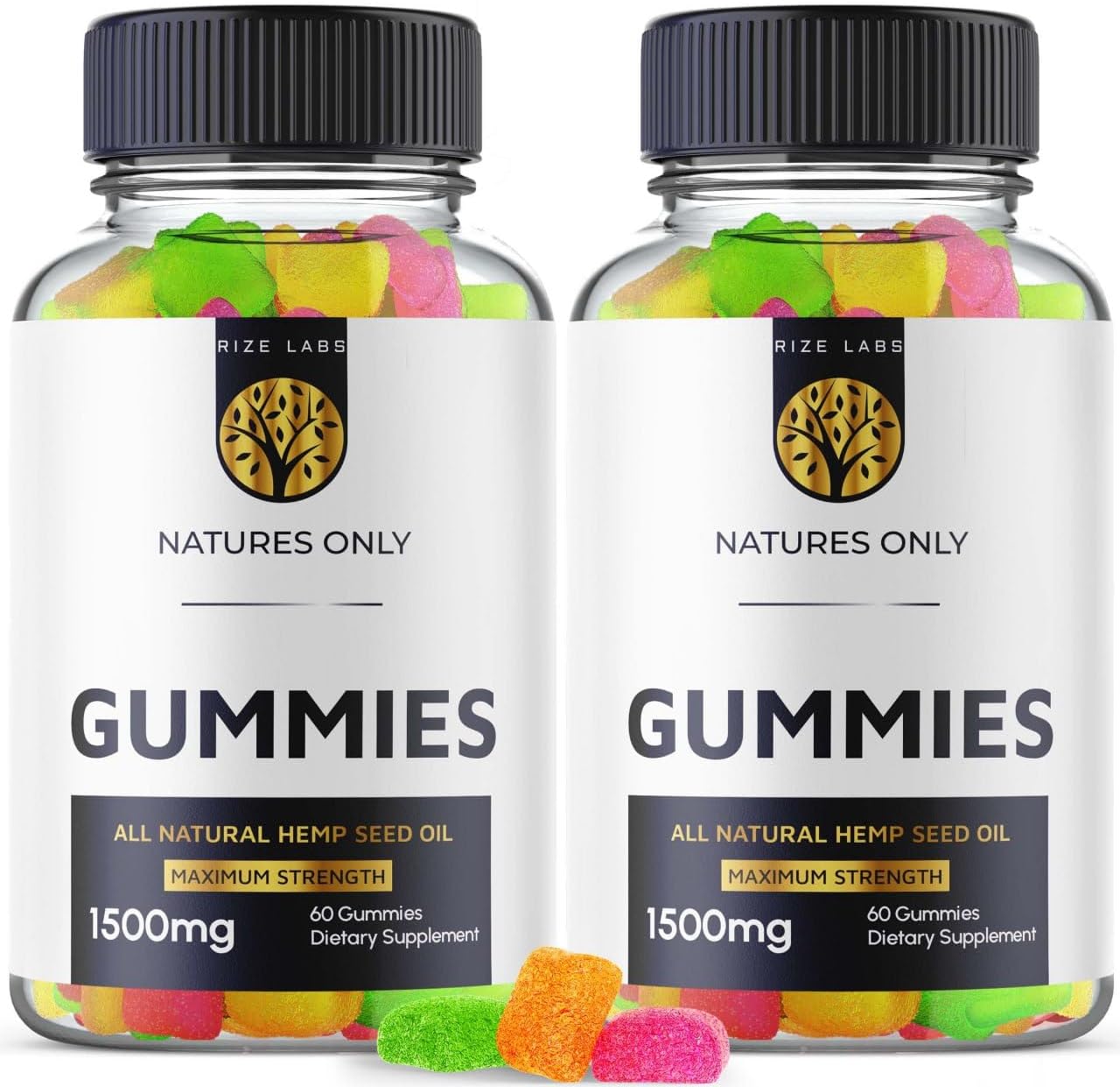 Natures Only Gummies 2 Pack - Advanced Formula Supplement for Focus, Clarity, and Mood - 120 Gummies - Reviews Included