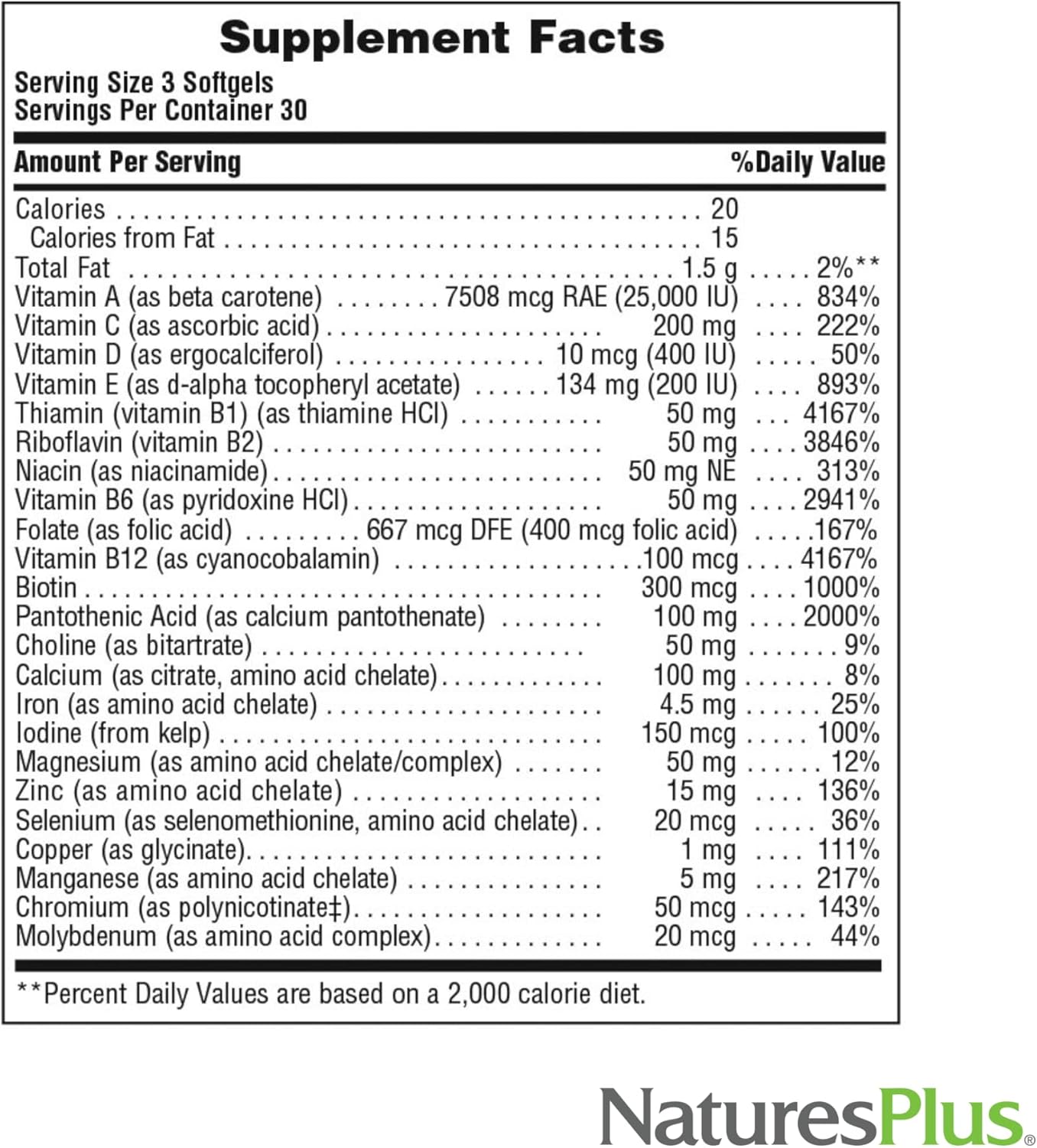 Natures Plus Regeneration Multi-Vitamin Softgels - Pack of 2, 90 Count - With Botanical Extracts & Antioxidants - Gluten Free - 60 Servings