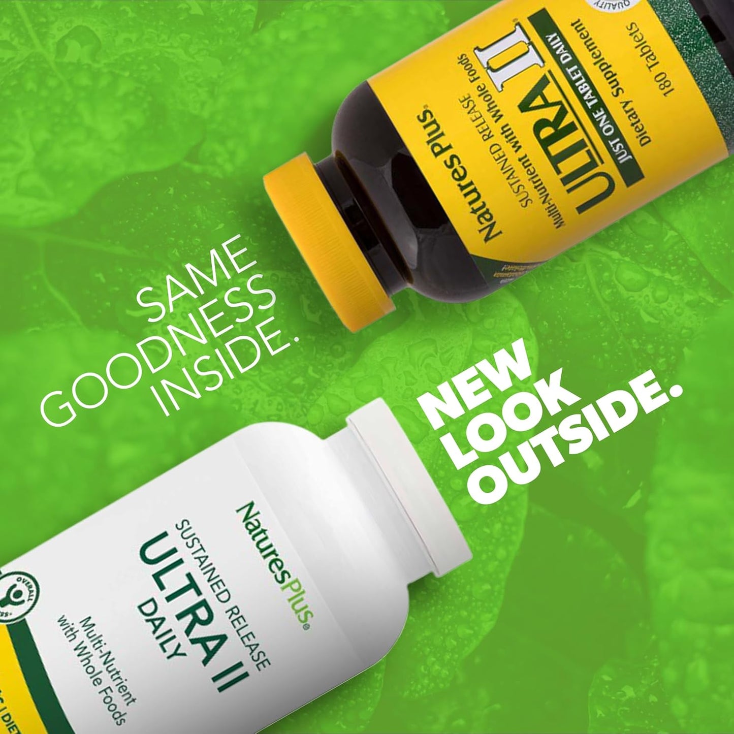 Natures Plus Ultra II Daily - 360 Tablets, Whole Food Vitamin & Mineral Supplement, Sustained Release, Vegetarian Formula