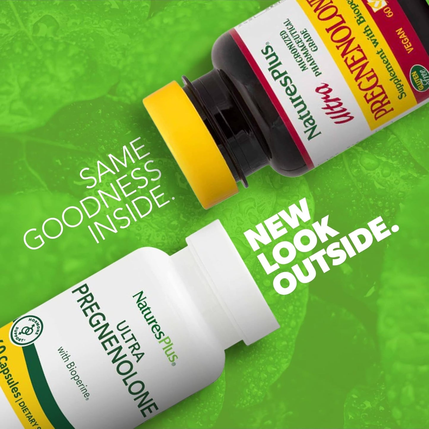 Natures Plus Ultra Pregnenolone 50mg 60 Veg Caps - Immune Support w/ Bioperine, Energy Boost, Memory Enhancer - Gluten-Free - 60 Servings