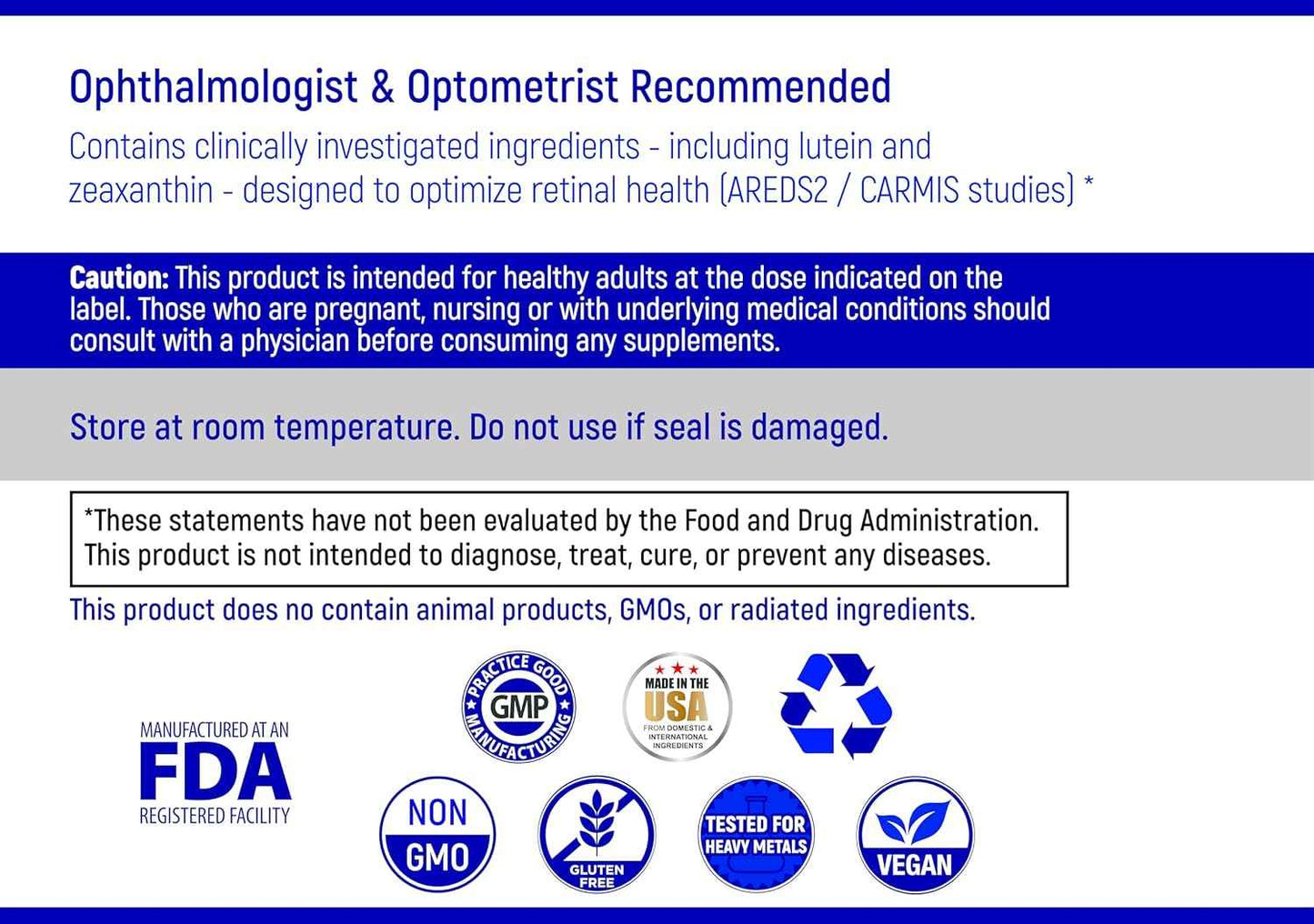 Navan AREDS 2 Powder for Those Who Can't Consume Tablets or Softgels - Eye Vitamins & Minerals - Lens Clarity & Retina Health by Clinical Experts, Lutein, Zeaxanthin & Zinc Kosher Style, 30 Servings