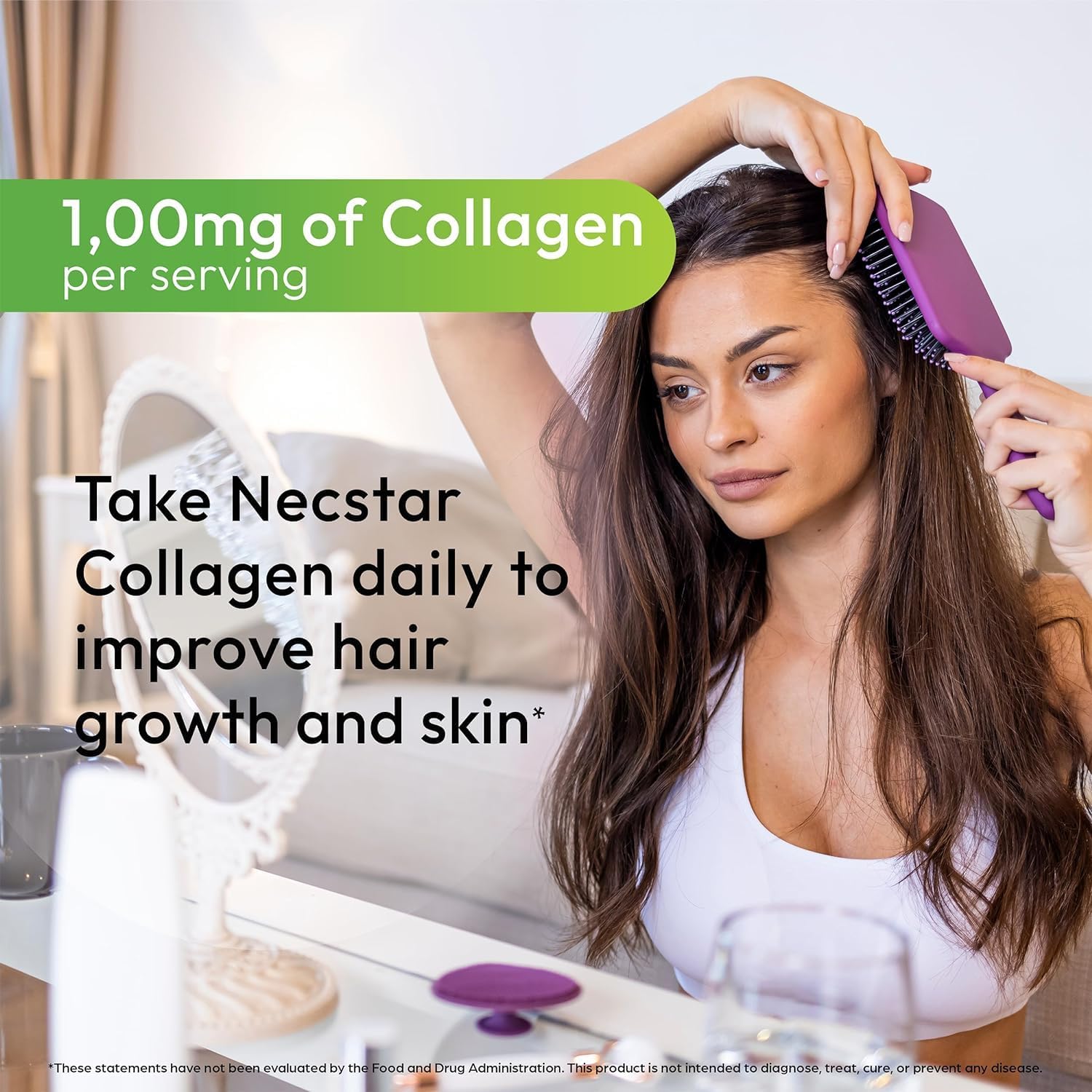 Necstar Multi Collagen Pills with Biotin & Hyaluronic Acid - 180 Capsules for Skin, Hair, Nails & Joint Support