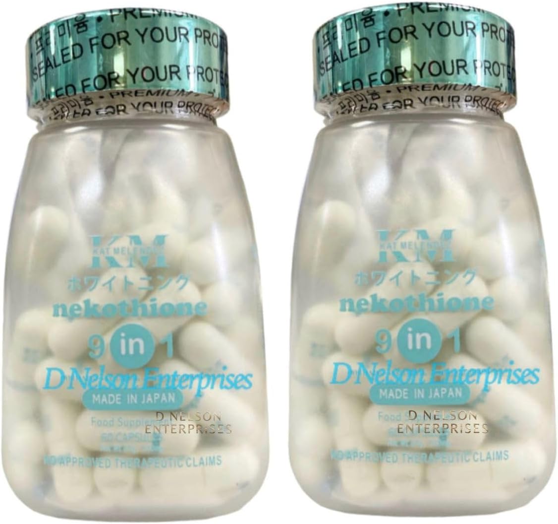 Nekothione 9 in 1 Glutathione Serum by Kath Melendez - Pack of 2 Bottles for Skin Brightening and Anti-Aging