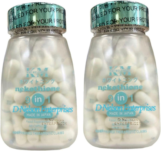 Nekothione 9 in 1 Glutathione Serum by Kath Melendez - Pack of 2 Bottles for Skin Brightening and Anti-Aging