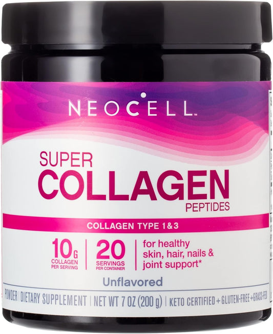 Neocell Collagen Super Powder 7 oz - High-Quality Collagen Supplement for Skin, Hair, and Joints