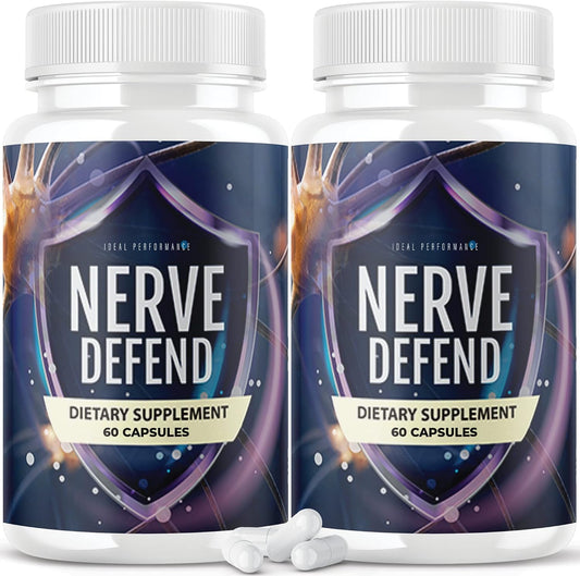 Nerve Defend Capsules for Optimal Performance - Pack of 2 (120 Capsules)