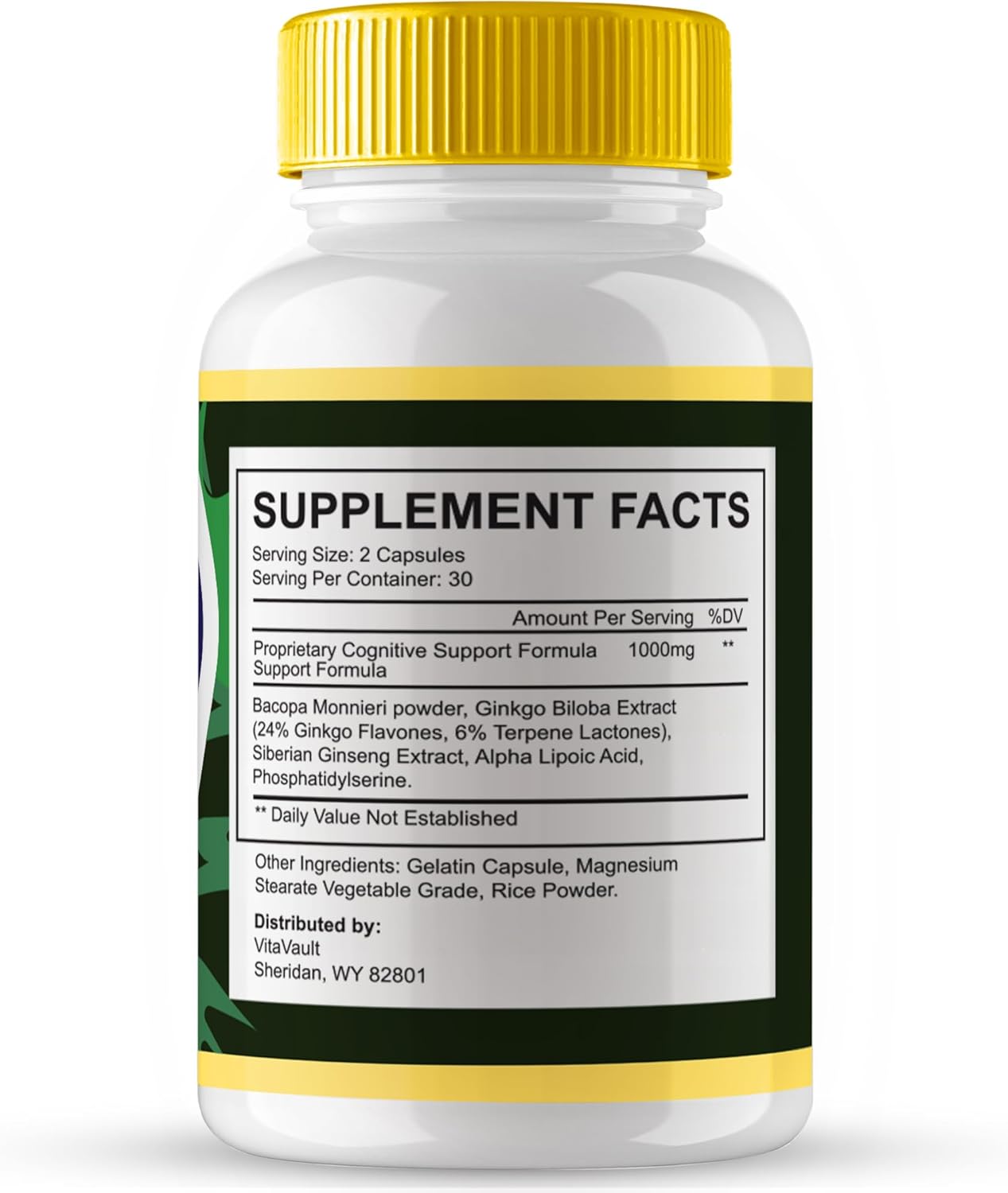 NerveForte Brain Supplements for Memory and Focus - 60 Capsules