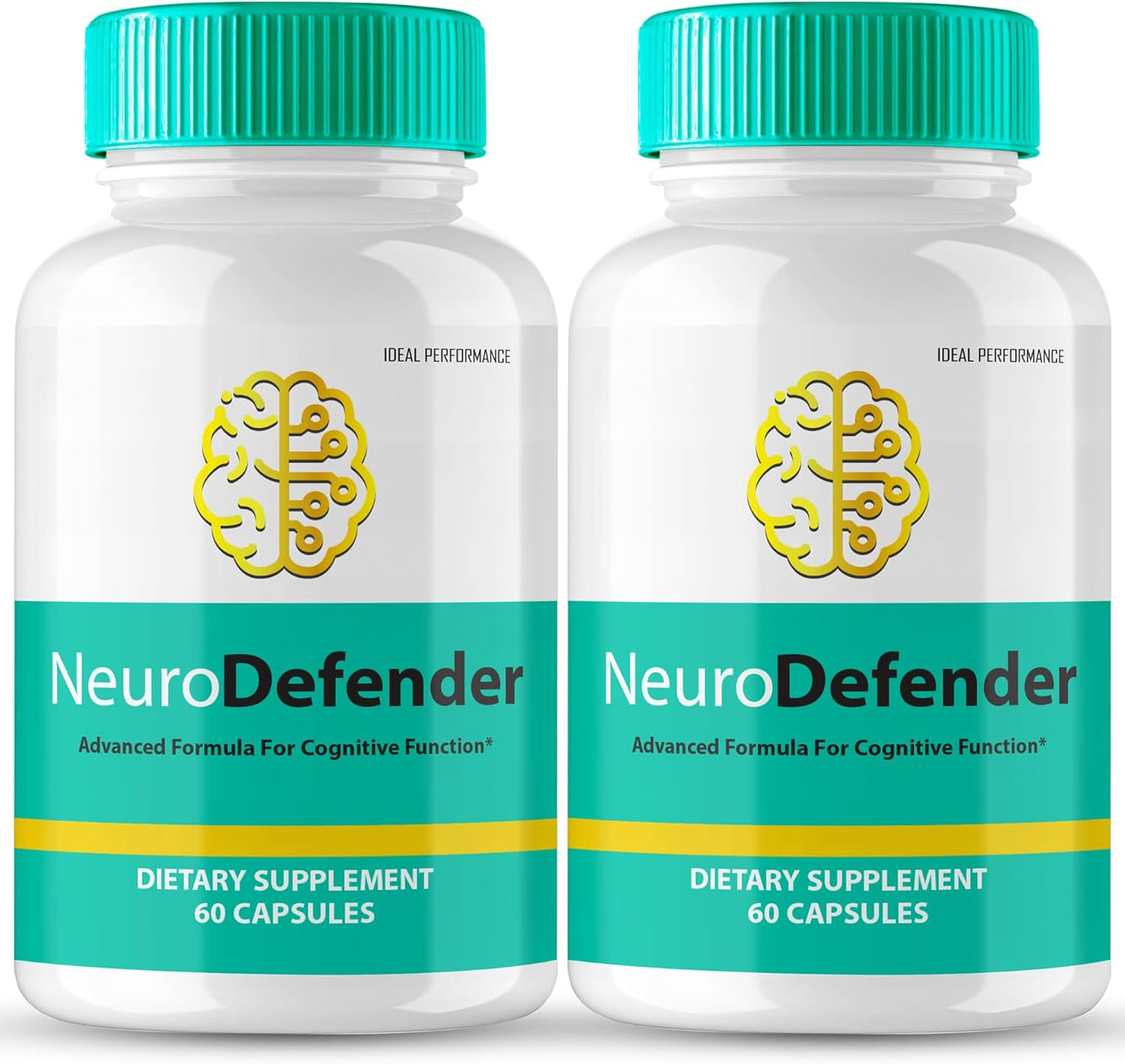 Neuro Defender Brain Supplements for Memory and Focus - Advanced Formula with Nootropics for Brain Health Support (2 Pack)