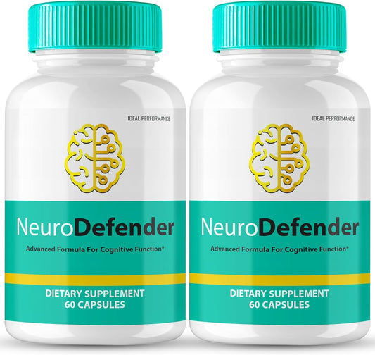 Neuro Defender Brain Supplements for Memory and Focus - Advanced Formula with Nootropics for Brain Health Support (2 Pack)