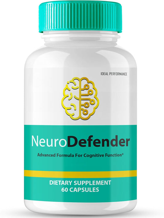 NeuroDefender Brain Health Support Supplements - Memory, Focus, and Nootropics Formula (60 Capsules)