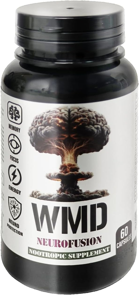 NeuroFusion Nootropic Brain Supplement for Memory, Focus, and Clarity - Vegan Adaptogen Formula - 60 Capsules