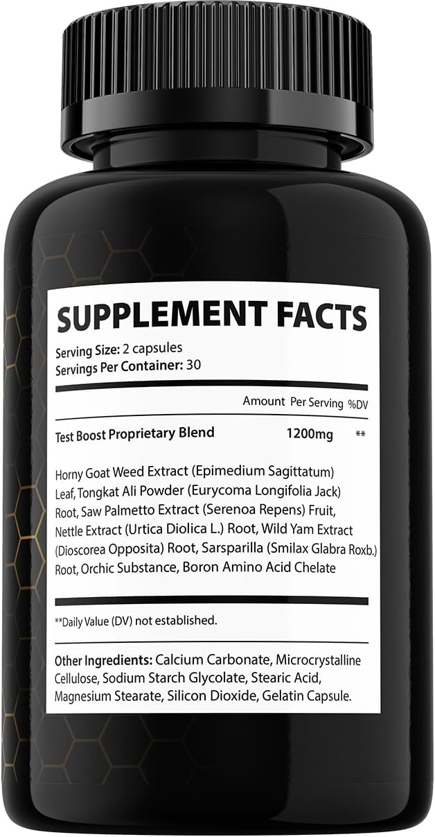 NeuroTest Pills Capsules - Advanced Formula for Men's Peak Performance and Wellness