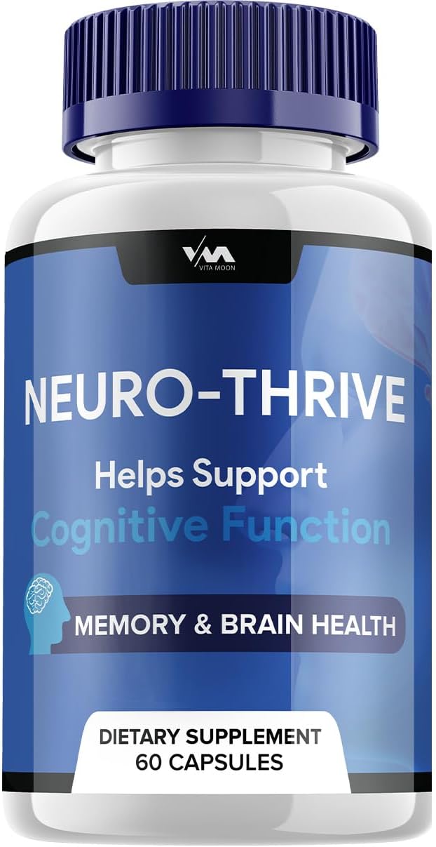 NeuroThrive Brain Supplement Capsules - Cognitive Support, 60 Capsules, Reviews & Benefits