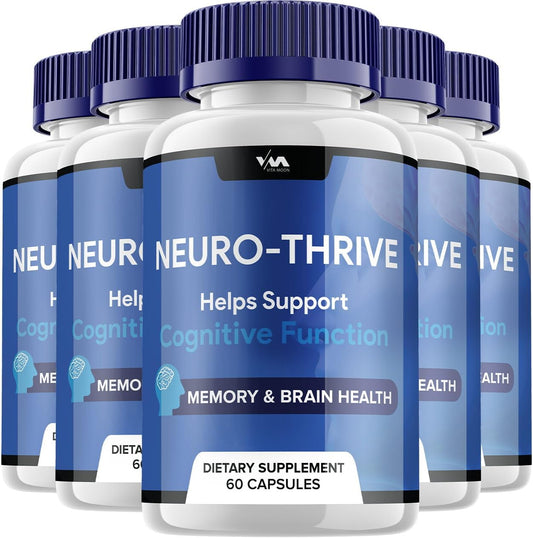 NeuroThrive Brain Supplement Capsules - Cognitive Support, 300 Pills, Reviews & Benefits