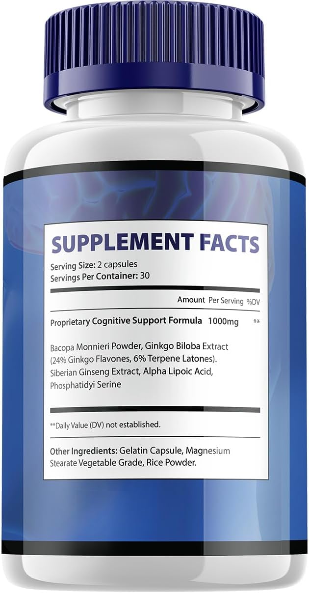 NeuroThrive Brain Supplement Capsules - Cognitive Support, 180 Pills, Reviews & Benefits