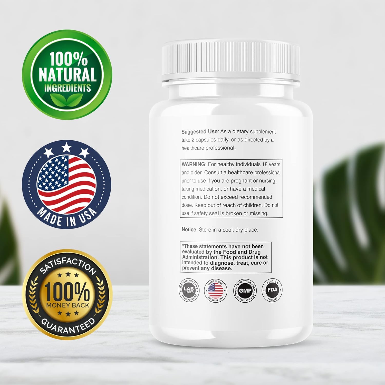 Neurotonix Memory Supplement (5 Pack) for Focus and Memory - Advanced Formula with 300 Capsules