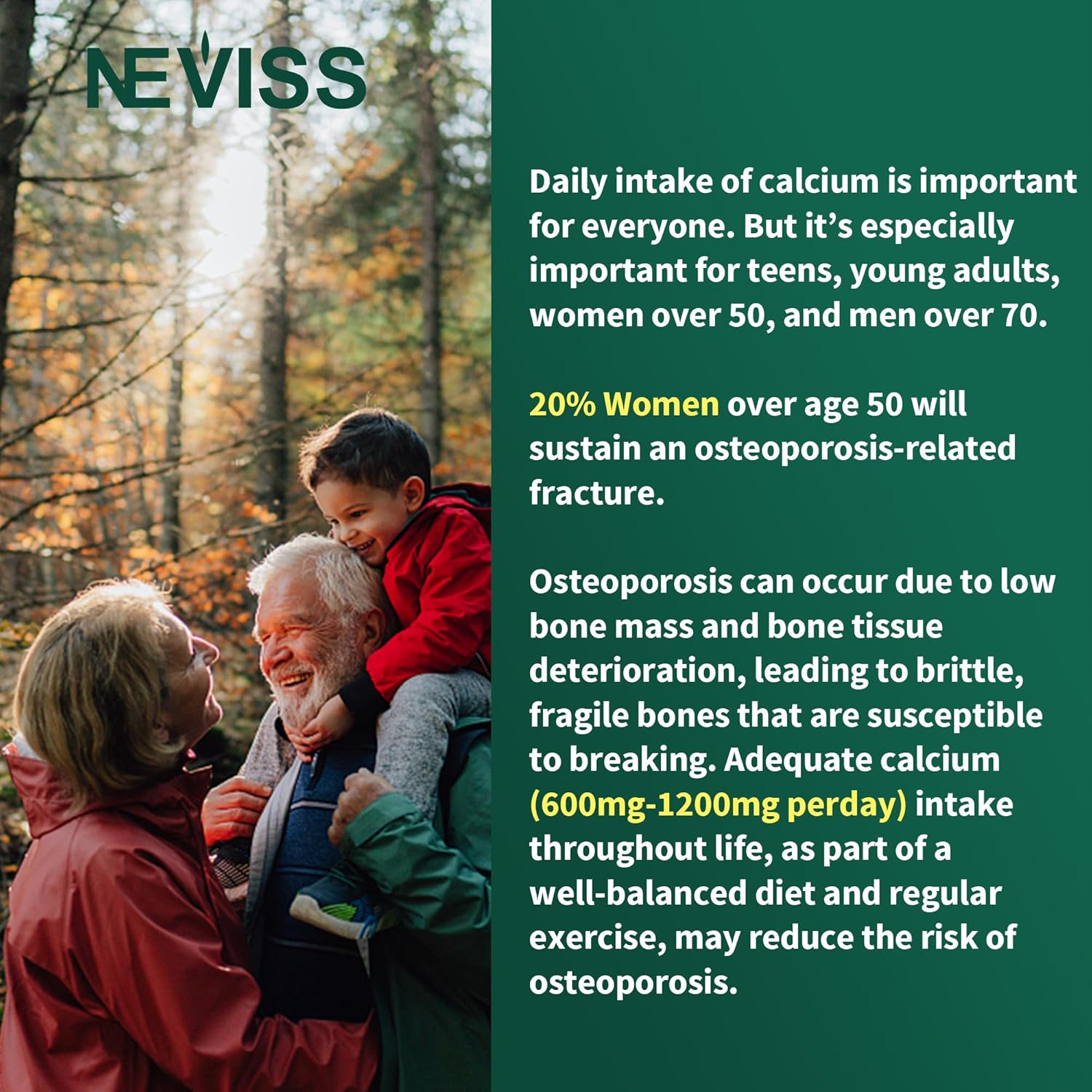 NEVISS Algae Calcium Gummies: Zinc and Magnesium Supplement