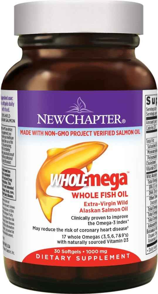 NEW CHAPTER Wholemega 1000 MG, 30 CT