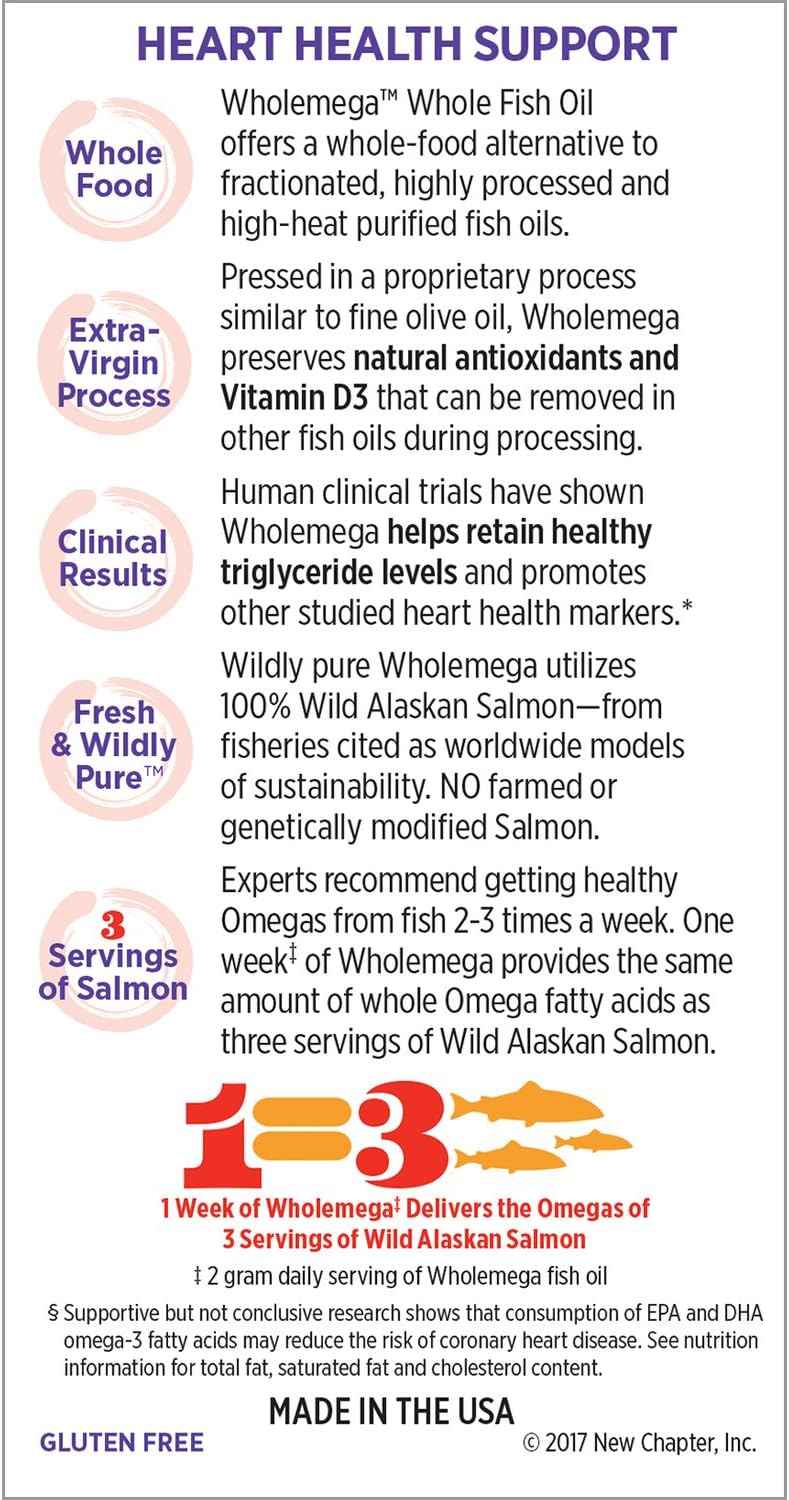 NEW CHAPTER Wholemega 1000 MG, 30 CT