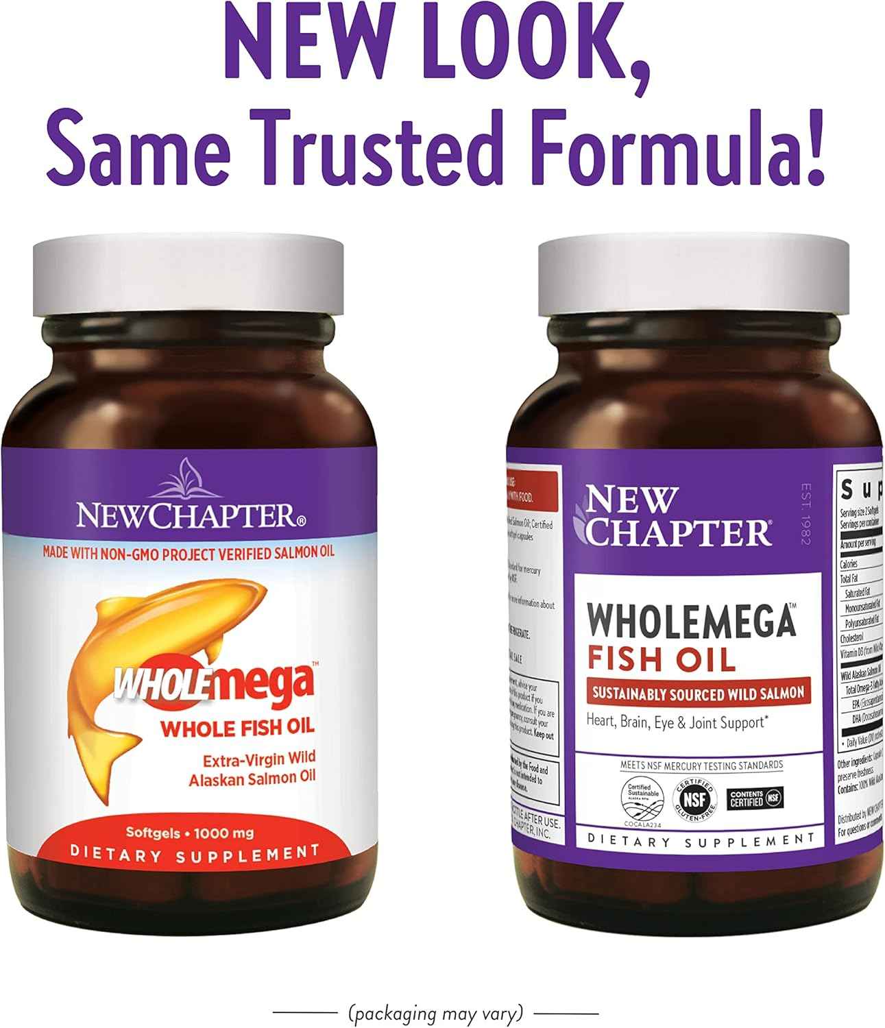 NEW CHAPTER Wholemega 1000 MG, 30 CT
