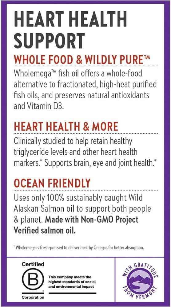 NEW CHAPTER Wholemega 1000 MG, 30 CT