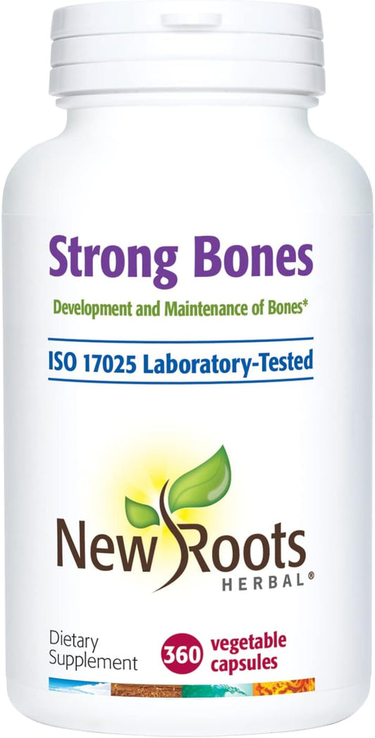 New Roots Herbal Strong Bone Supplement with Super Blend of 22 Ingredients - Glucosamine Sulfate, Calcium, Magnesium, Turmeric, Vitamin D3, K2, B12, Zinc (360 Veg Caps)