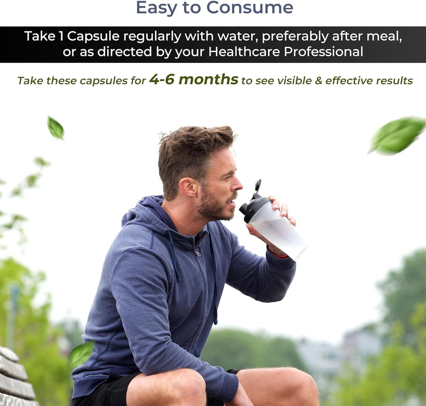 NH Organics ProPlus 500mg Capsules for Bone Strength - 60 Veg Capsules for Men & Women