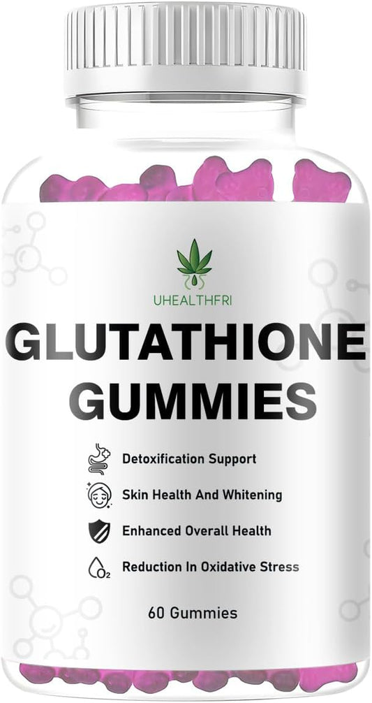 Non-GMO Gluten-Free Glutathione Collagen Gummies for Hair, Skin, Nails, Muscles, and Joints - Skin Whitening Supplement for Women and Men by Uhealthfri