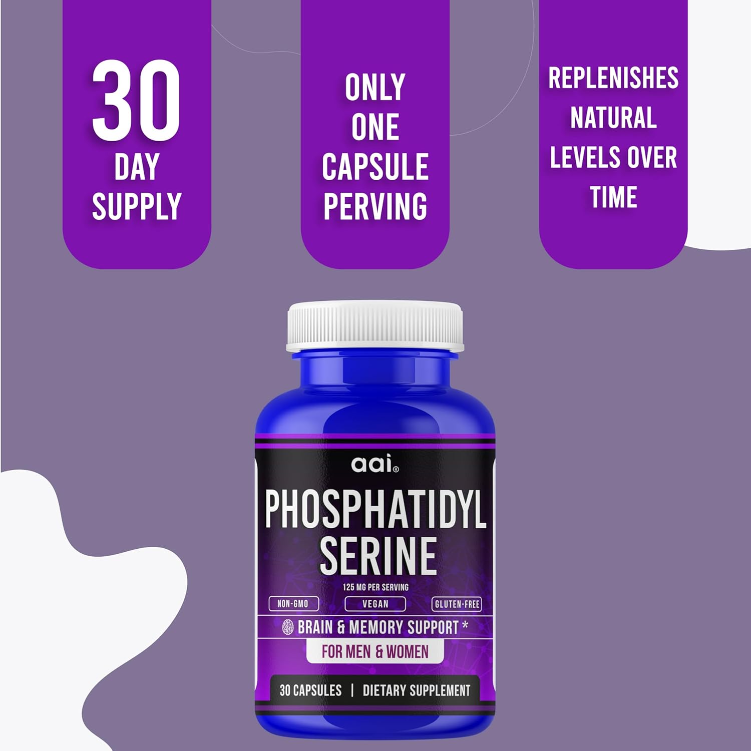 Nootropic Brain Supplement for Memory, Focus, and Cognitive Support - 30 Pills with St. John's Wort & Ginkgo Biloba - Brain Health and Memory Booster