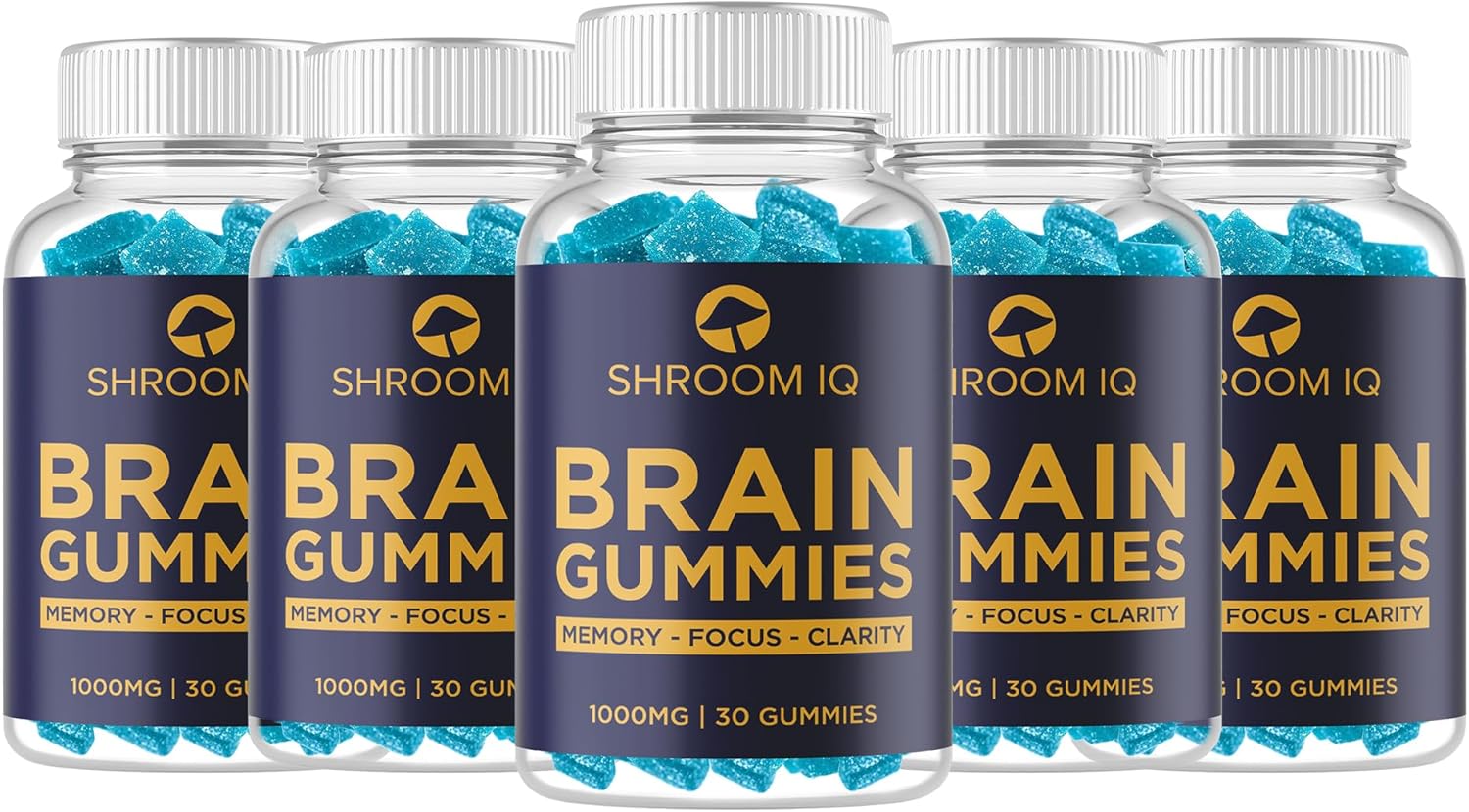 Nootropic Gummies for Memory and Focus - Shroom IQ Brain Supplements for Enhanced Cognitive Function