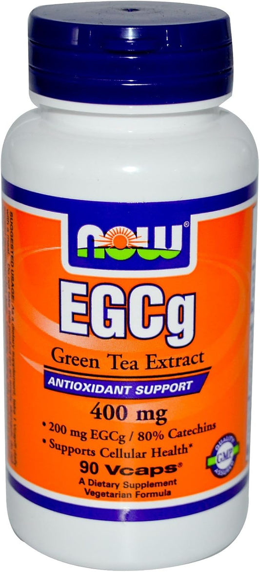 Now Foods Egcg Green Tea Extract - 180 Vcaps, Pack of 2 for Antioxidant Support