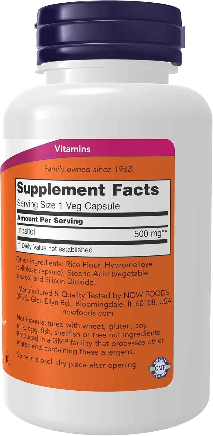 Now Foods, Inositol 500mg, 100 Capsules