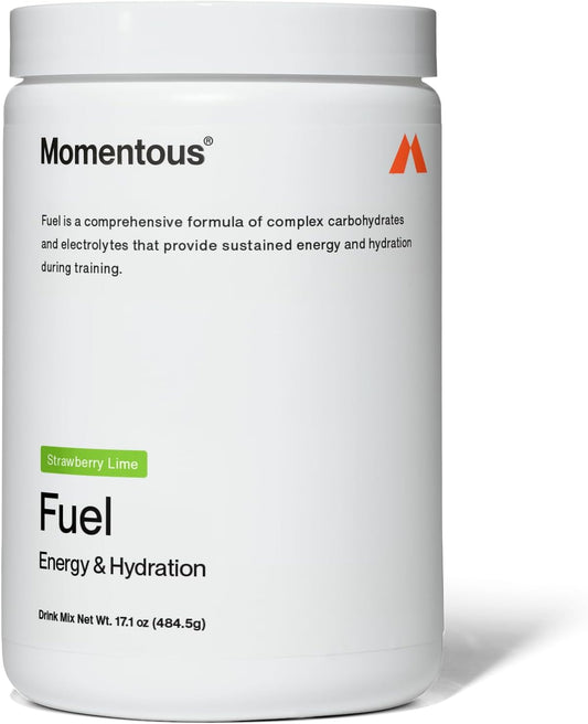 NSF Certified Intra-Workout Hydration Powder - Fuel Carbs & Electrolyte Drink Mix for Sustained Energy - Gluten-Free, GMO-Free - 15 Servings, Strawberry Lime