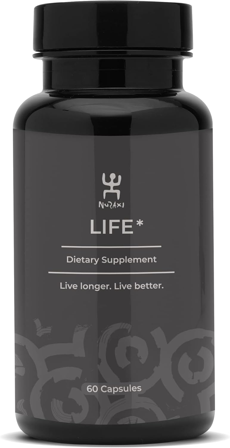 Nuraxi Life NAD+ Supplement for Nutritional Support and Longevity - 60 ct Bottle of Pure Sardinian Natural Food Supplements