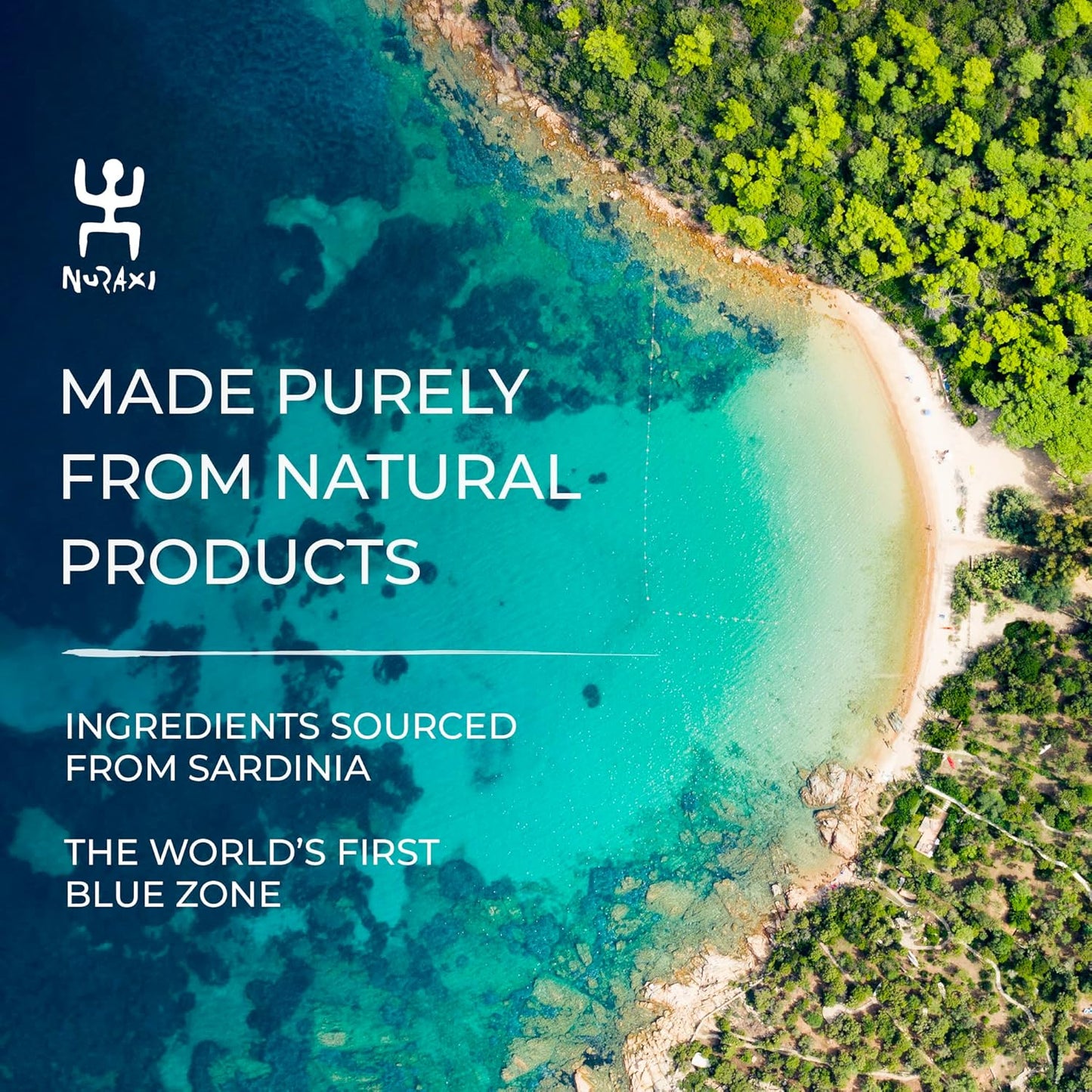 Nuraxi Life NAD+ Supplement for Nutritional Support and Longevity - 60 ct Bottle of Pure Sardinian Natural Food Supplements