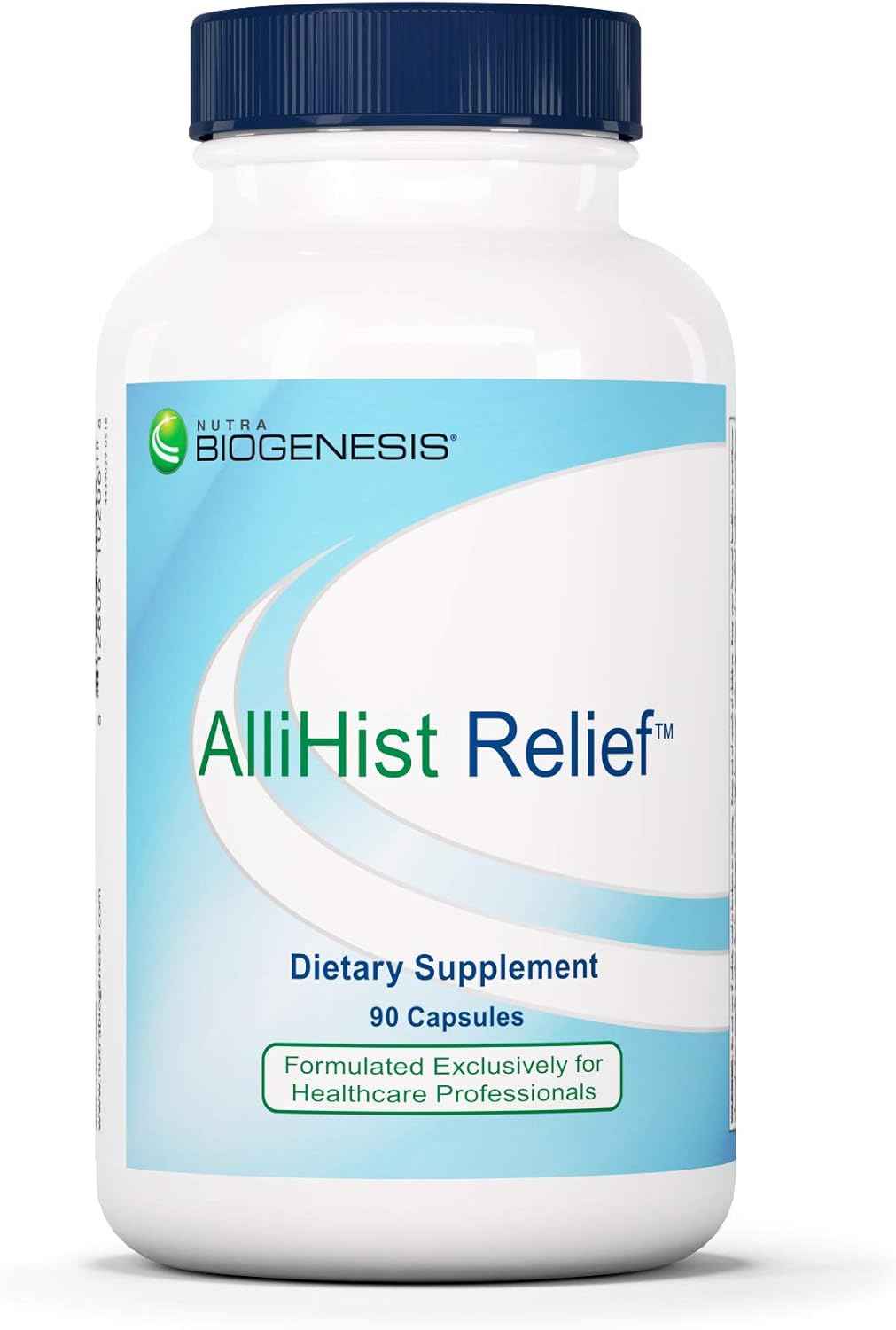 Nutra BioGenesis AlliHist Relief - Organic Nettle, Quercetin and Feverfew for Nasal, Sinus & Lung support - 90 Capsules