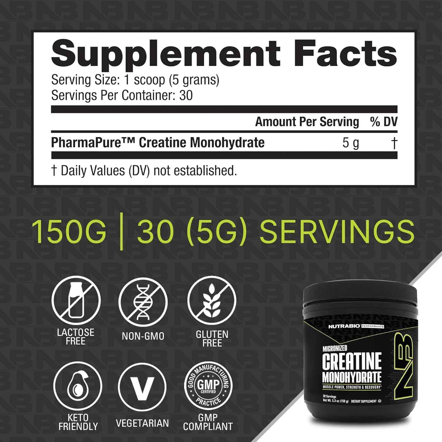 NutraBio Creatine Monohydrate, Unflavored, 150g and Whey Protein Isolate, Chocolate Dipped Macaroon, Supplement Bundle - Muscle Energy, Lean Muscle Growth, Recovery, and Strength