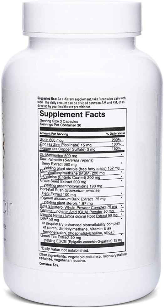 NUTRAhair Vitamin, Hormone Balance Support and Antioxidants to Improve Circulation and Protect Hair Follicles