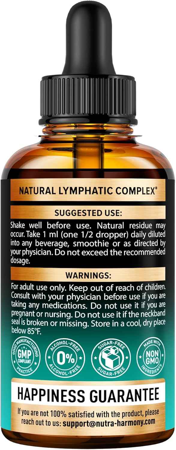 NUTRAHARMONY Organic Vitamin B Complex & Lymphatic Drops