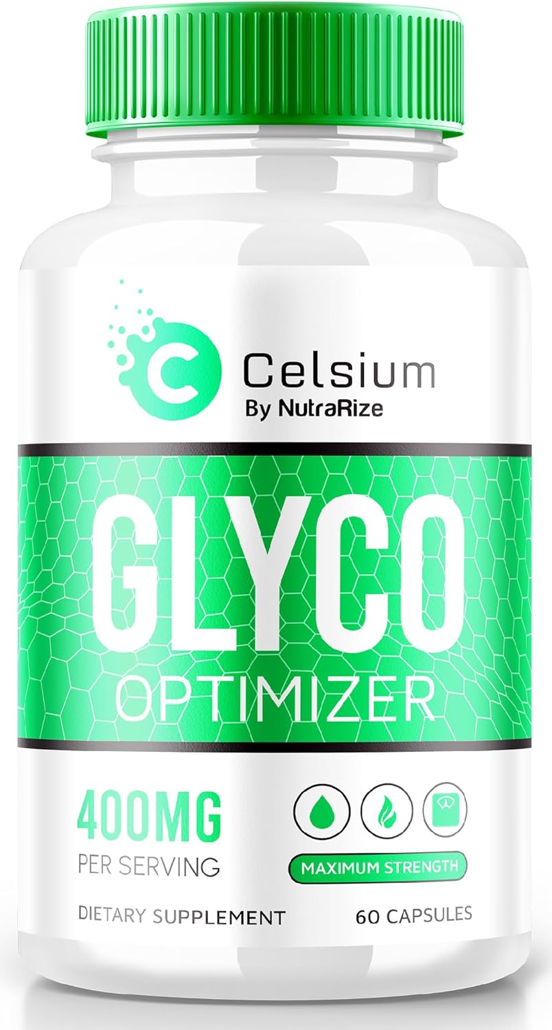 NutraRize Celsium Glyco Optimizer: Maximum Strength Blood Support Formula for Healthy Levels - 60 Capsules