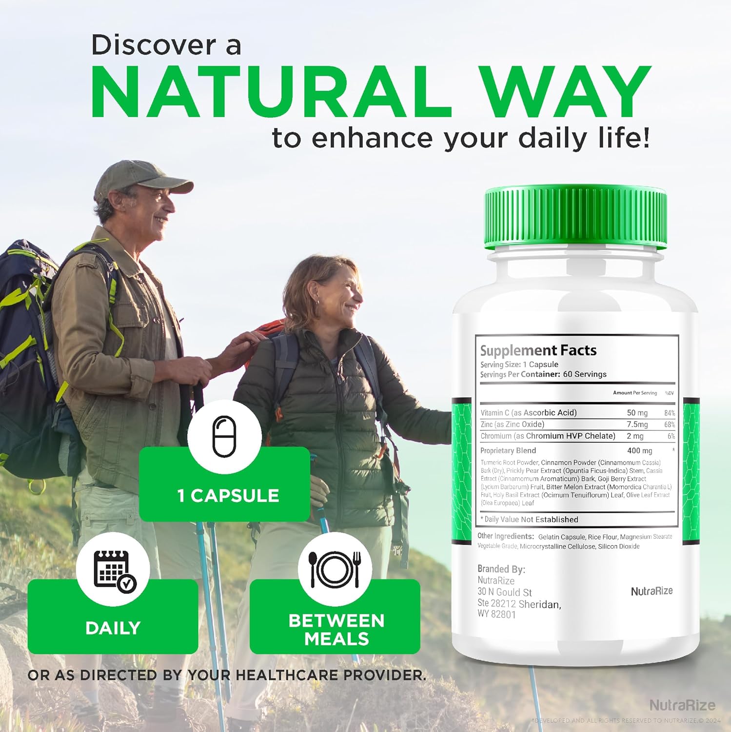 NutraRize Celsium Glyco Optimizer: Maximum Strength Blood Support Formula for Healthy Levels - 60 Capsules