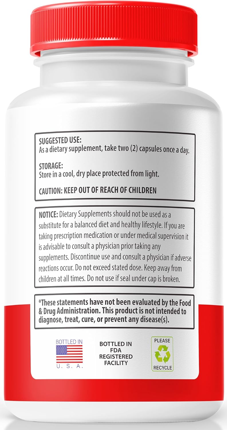 NutraRize Gluco Revive Capsules - Natural Support for Stable Glucose Levels, Circulation, and Overall Health - 60 Pills