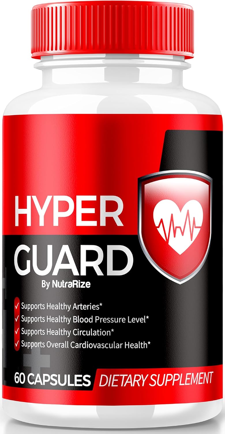 NutraRize Hyper Guard Capsules - Natural Blood Vessel Cleaner for Health & Wellness - Review (60 Caps)