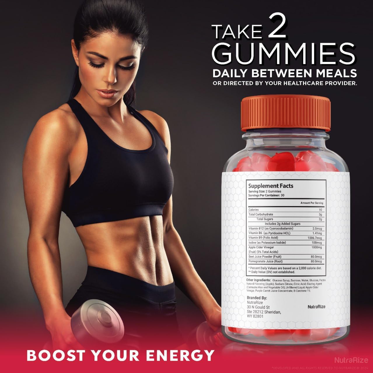 NutraRize KetoFast4ME Gomitas Gummy - Advanced  Slimming Formula  & Maximum Strength Supplement with Keto and ACV - 60 Gummies