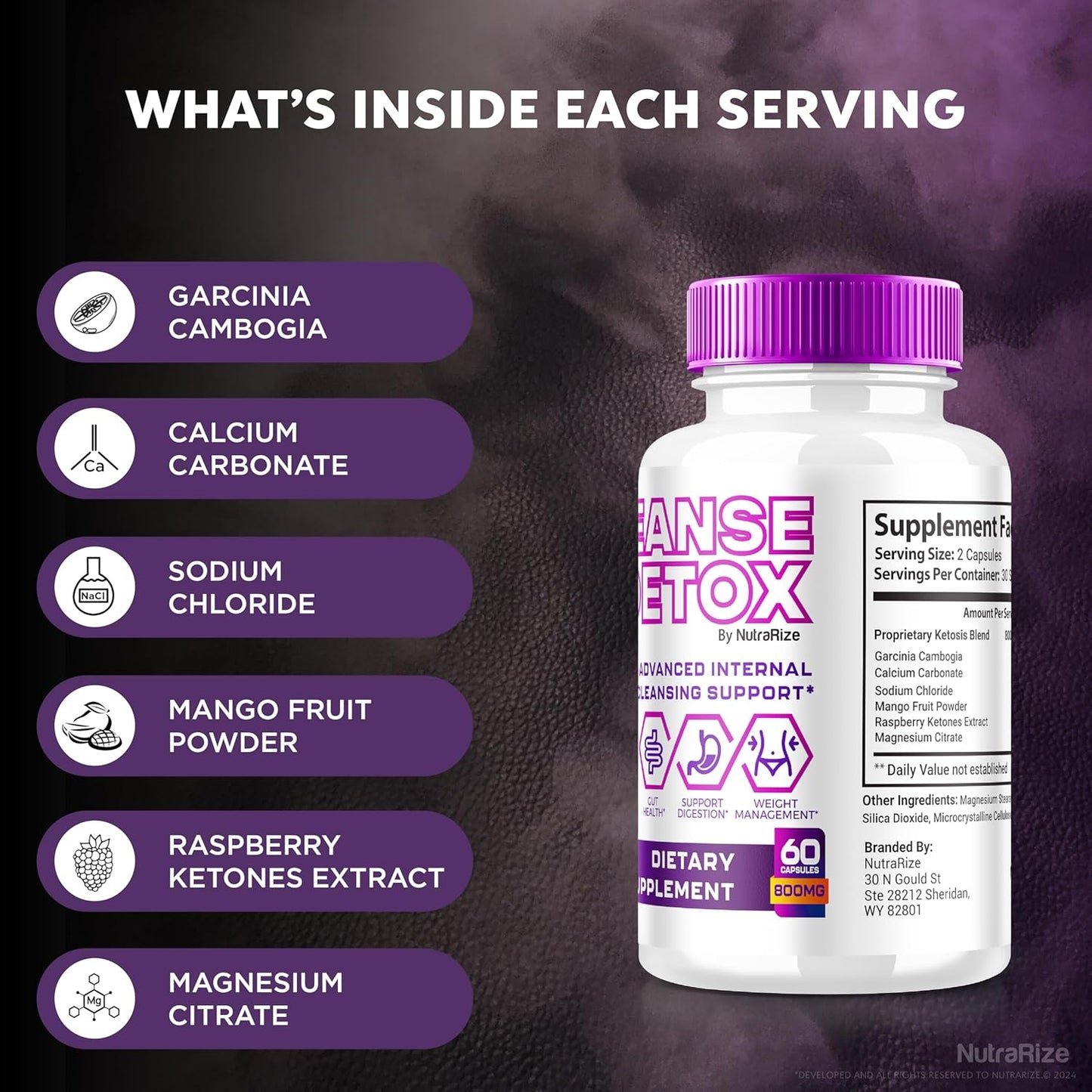 NutraRize Ketokandies Cleanse & Detox Capsules (2 Pack) - Advanced Internal Cleansing Support for Healthy  Slimming Formula  - All-Natural Formula - Keto Kandies Pastillas Reviews (120 Capsules)