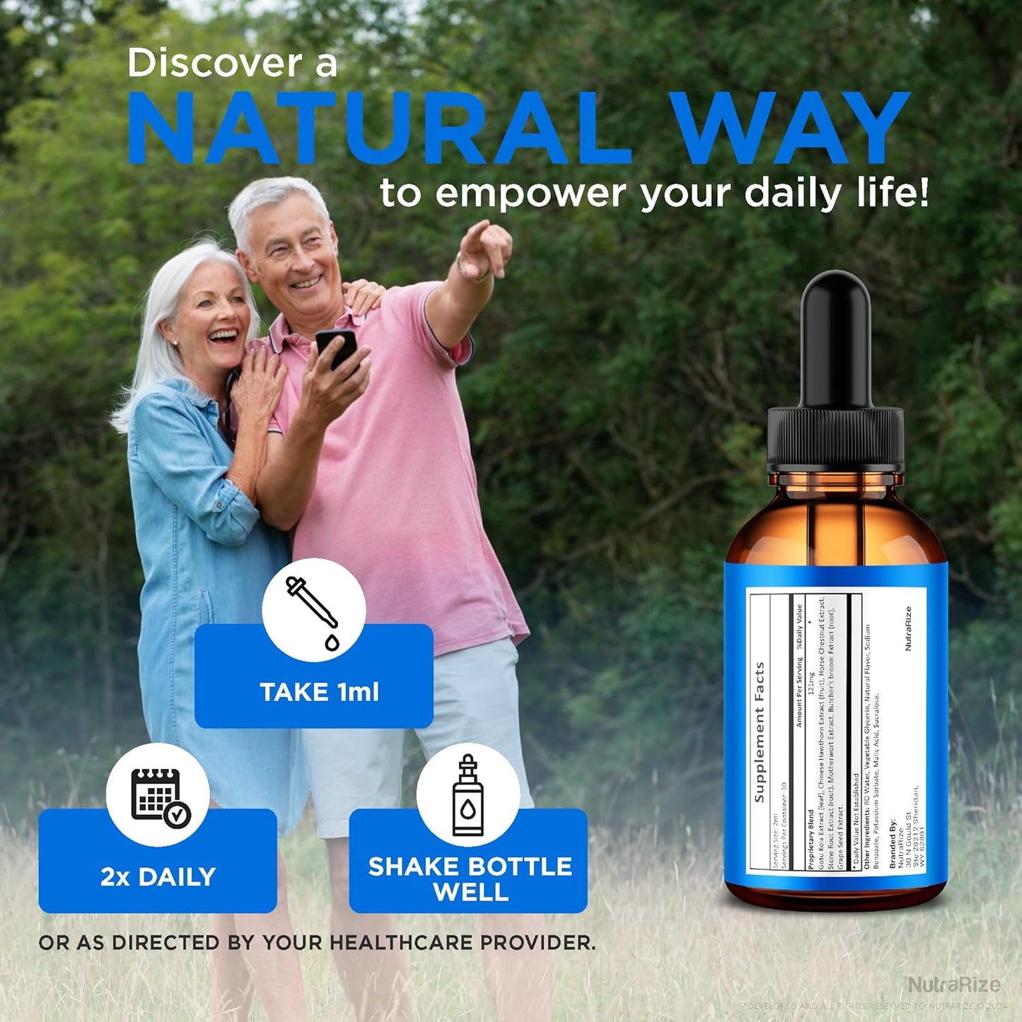 NutraRize NeuroQuiet Drops (5 Pack) - Hearing Support Formula for Cognitive Performance and Auditory Health - All Natural (150 Servings)